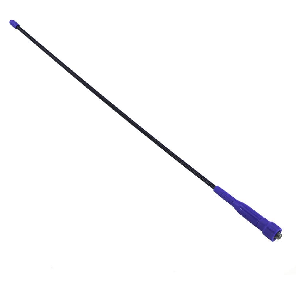 Rugged Radios Ultimate BLUE Custom Tuned Long-Range 15 - Inch Ducky Whip Antenna VHF/UHF (136/520Mhz) SMA-Female for BTECH, BaoFeng, and Rugged Handheld Radios RH5R and V3