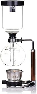 TAMUME 5 Cup Syphon Maker Vacuum Coffee Maker for Brewing Coffee and Tea with Extended Handle