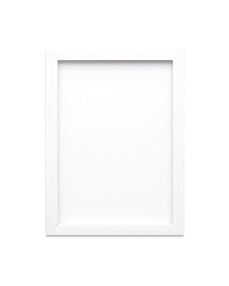 Brushed White Picture frame/photo frame/poster frame - With an MDF backing board- Ready to hang - With a High Clarity Styrene Shatterproof Perspex Sheet - Moulding measures 19mm wide and 15mm deep - Brushed White 7" x 5"
