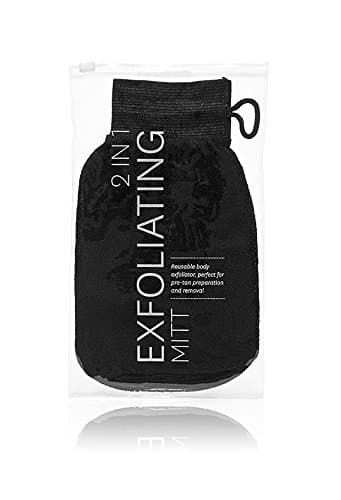 Tanning Essentials 2-in-1 Exfoliating Mitt, Black