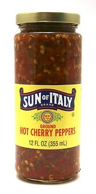 Hot Cherry Peppers - Ground 12oz