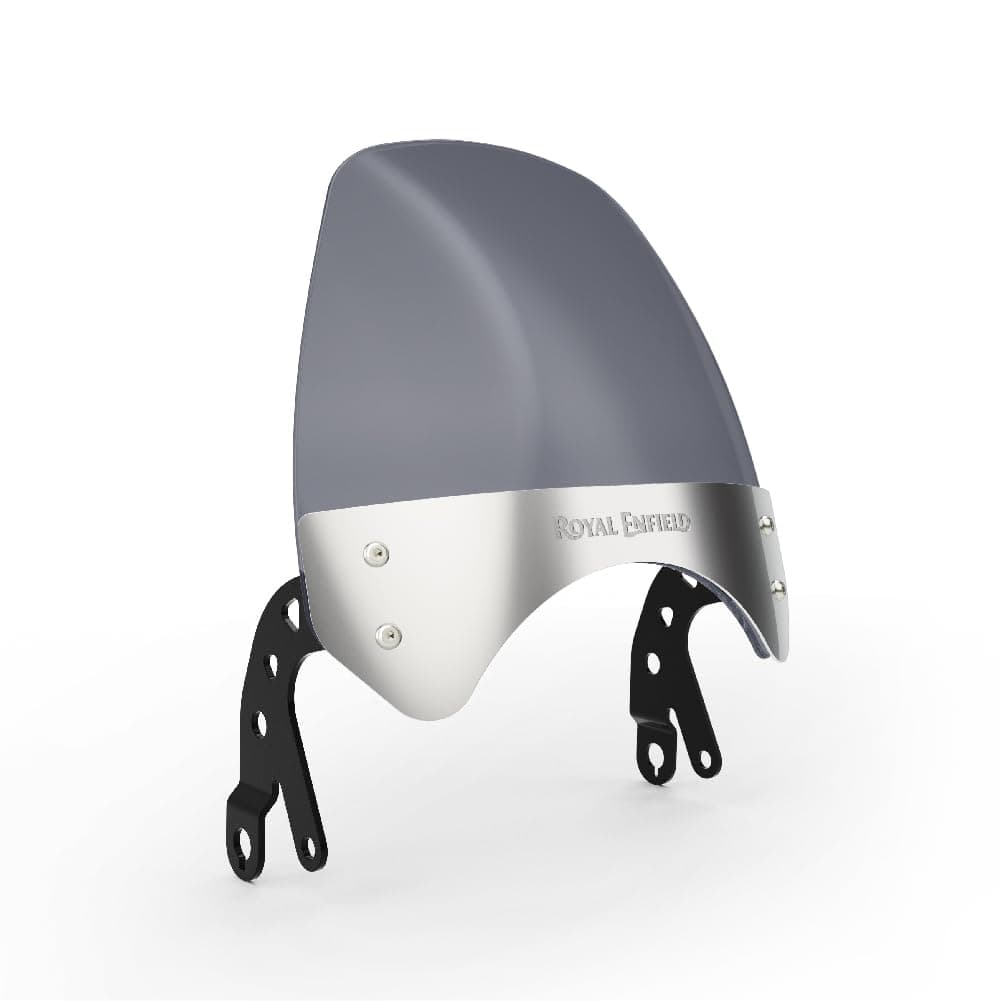 Tall Flyscreen, Black, Bolt-On, Motorcycle, Modern Style for Interceptor 650/Continental GT 650