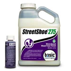 Basic Coatings STREETSHOE Waterbased Wood Floor Finish Gloss 1 Gallon