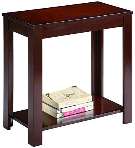 Crown Mark 7710 Pierce Chairside Table Espresso(Versatile Table, Espresso)