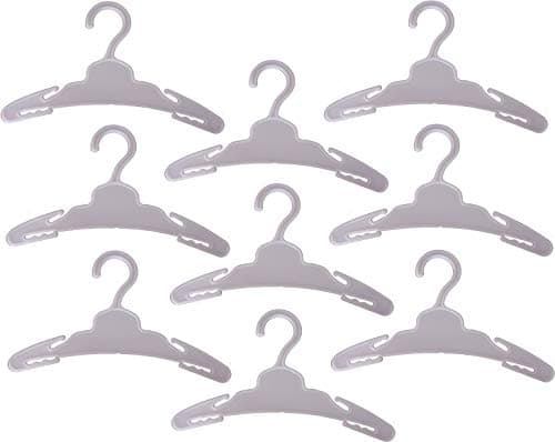 Grendle Plastic 18cm Doll Clothes hangers (9 Pack)