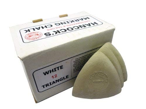 Marking Chalk - 12 x White Hancocks Tailors Fabric Marking Chalks