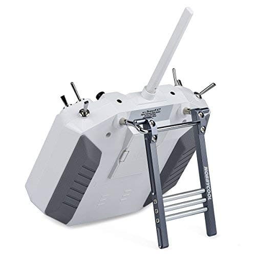 HOBBYMATE Radio Transmitter Kickstand Aluminum - for RC Transmitter Remote Controller Frsky Futaba JR Flysky Spektrum (Titanium)