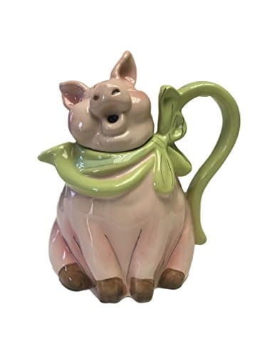 Blue Sky Clayworks Ceramic Figural Teapot Pig