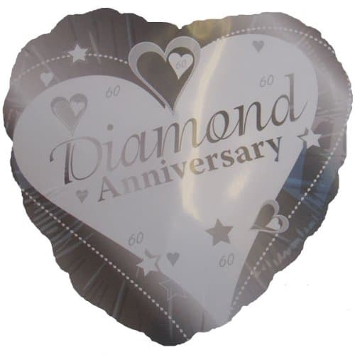 Diamond Anniversary Foil Balloon