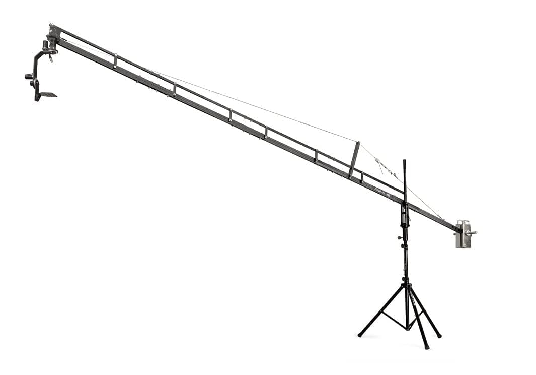 PROAIM 18ft Camera Jib Crane Tripod Motorized Pan tilt Head (P-18-JS-JR) for DSLR Camera Camcorder Cinemtographer, Photographer, Filmmaker