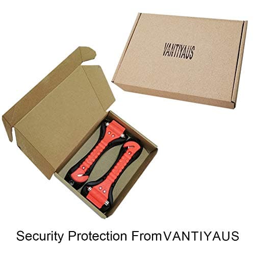 Emergency Hammer (2 Pack) Car Window Breaker,Emergency Escape Tool ,Life Saving Auto, Survival Window Glass Breaker Keychain ,Seatbelt Cutter Car Escape Knife Emergency Rescue Disaster Escape Tool