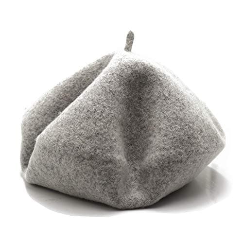 Wheebo Wool Beret Hat,Solid Color French Style Winter Warm Cap for Women Girls Lady