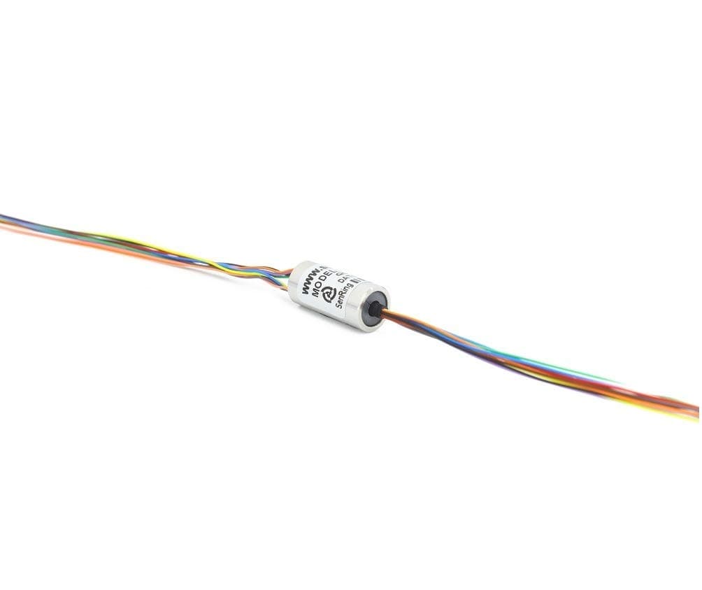 Mini Capsule Electrical Slip Ring OD 7.9mm 12 Wires 1Amp 150RPM 240VDC/VAC for monitor Robotic (12 wires U type)