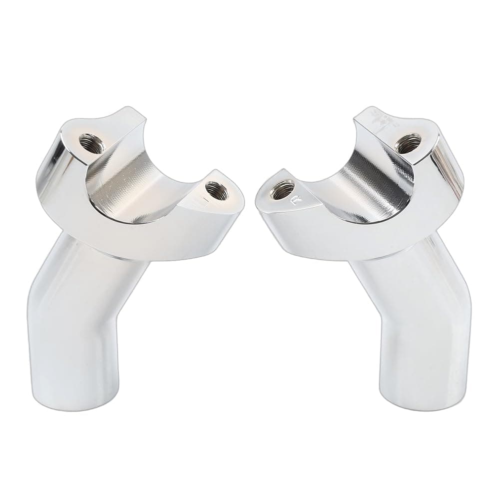Liru Pullback Handlebar 3 1/2" Clamp Risers Chrome CNC for Harley Dyna for Softail for Sportster for Street bob Motorbike