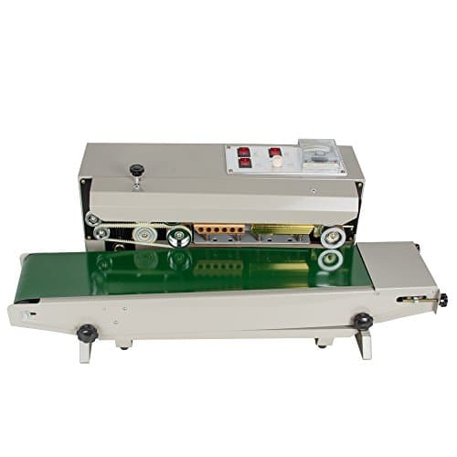 Auto Continuous Sealing Machine，Pevor Horizontal Continuous Plastic Bag Band Sealing Sealer Machine(ship from USA)