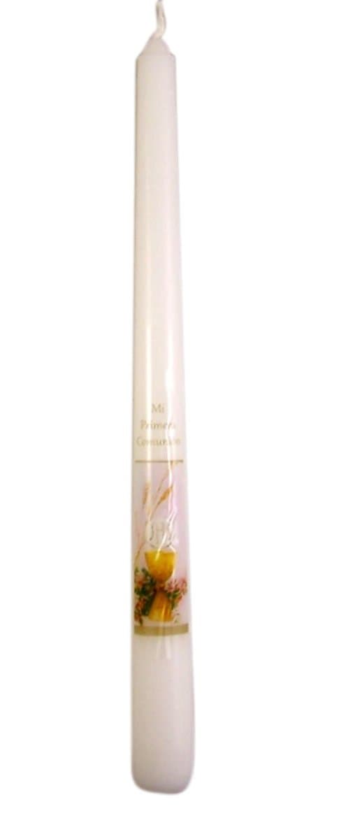 Pan De Vida Vela de Comunion Spanish First Communion Taper Candle, 10 Inch
