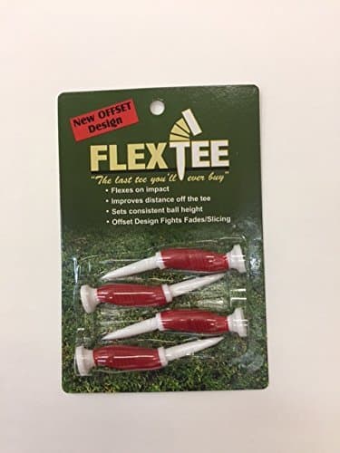 Flex Tee Offset Driver Golf Tees, Pack of 4, New