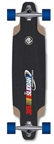 Flying Wheels Drop Through Longboard Black Hole Cruiser 38.5 x 9.5 inch Carver - Special Edition with Koston ball bearings