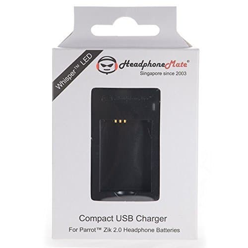 USB Powered Compact Charger for Parrot Zik 2.0, Parrot Zik 3 Headphones