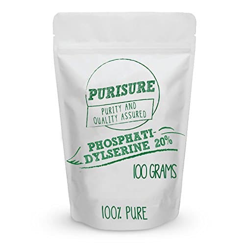 Phosphatidylserine 20% Powder, Nootropic, Cognitive Enhancer, Mood Support, Memory, Learning, Focus, Concentration, Boosts Mental and Physical Energy (100g (200 Servings))