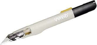 VViViD Premium Retractable Precision Balanced Multi-Use Utility Cutting Knife for Automotive Vinyl Wraps (10 Pack)