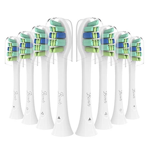 Brush Heads Replacement, Compatible with Philips Sonicare 2 Series,ProtectiveClean,Essence+,DiamondClean,HealthyWhite,FlexCare,EasyClean, PowerUp Electric Toothbrush,8 Pack by Bernito