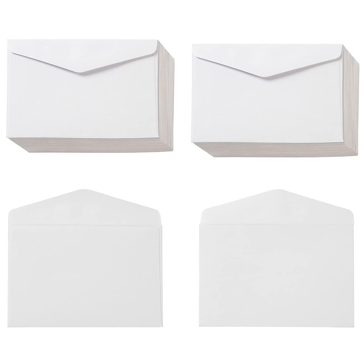 120 Pack Mini Envelopes Small Envelopes Self-Adhesive Kraft Paper Tiny Pockets for Business Cards Christmas Holiday Small Gift Cards Invitations Cards(4.13"×2.76") (White)