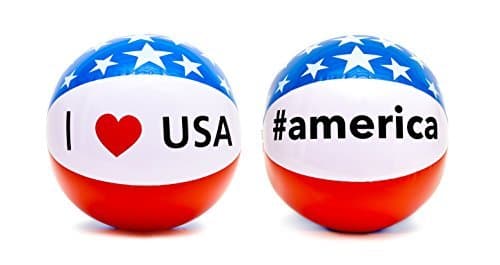 Dejaroo Patriotic Beach Balls (2 Pack)