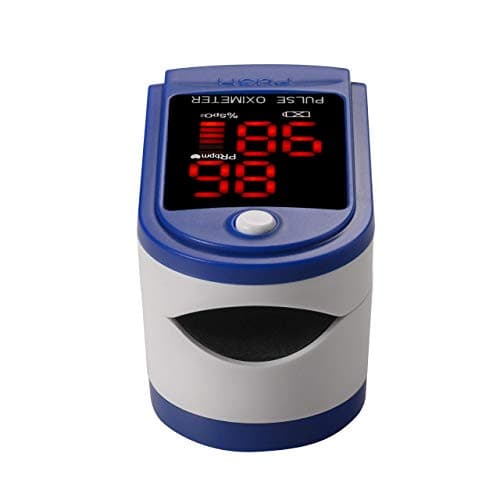 Contec Finger Tip Pulse Oximeter - Blood Oxygen Saturation (SpO2) and Pulse Rate Monitor - Portable LED Display