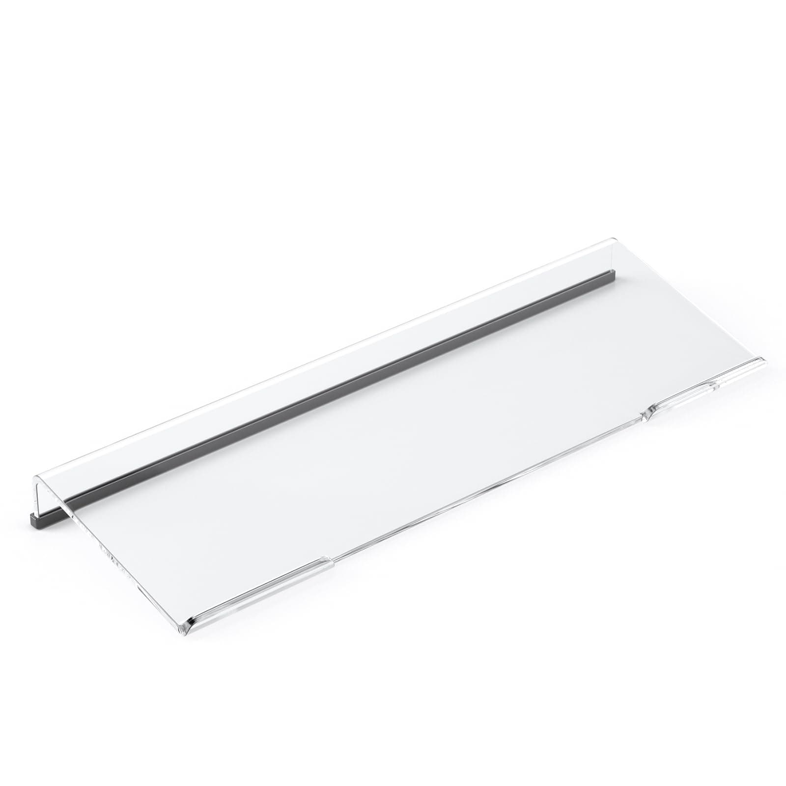 Computer Keyboard Stand Tilt PC Keyboard Stand Riser for Easy Ergonomic Typing, Acrylic Keyboard Tray Holder for Office Desk, Home, School, with Silicone Anti-Slip Case, Clear