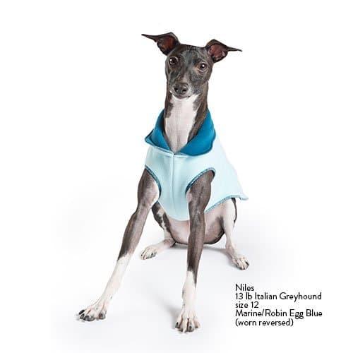 Gold Paw Duluth Double Fleece Pullover - Marine/Robin Egg - 26