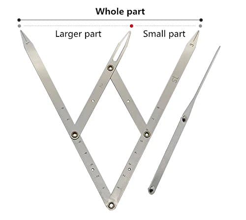 Permanent Makeup Ruler Measure Microblading ruler,eyebrow shaping ruler,ratio divider ruler Eyebrow Tattoo Design Calipers Stencil