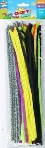 100pk Multi Coloured Pipe Cleaners 30cm x 6mm