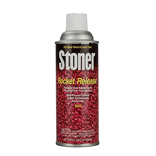 Stoner E302 Rocket Release – Food Grade Mold Release Spray for Plastics & Casting | Paintable Industrial Release Agent | 12 oz Aerosol Cans, Case of 12
