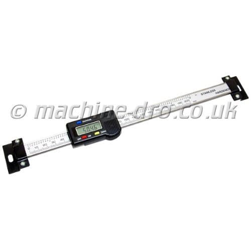 Horizontal Linear Digital Scale - 300mm / 12 Inch with Mounting Brackets by Machine DRO