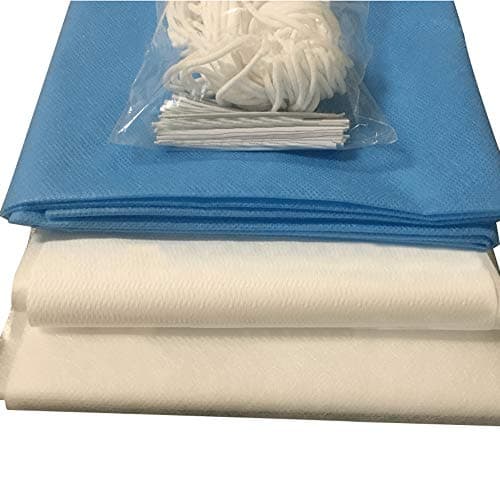 Electrostatic melt-Blown cloth, one-time Waterproof Fabric, 3 Layers of Fabric can be DIY × 200, with Nose Bridge Strip and Ear Band