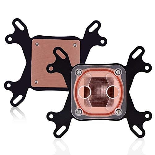 CPU Water Cooling Block,Professional Computer PC CPU Water Cooling Block Waterblock Liquid Cooler 50mm Copper Base Water Cool System for Intel for AMD