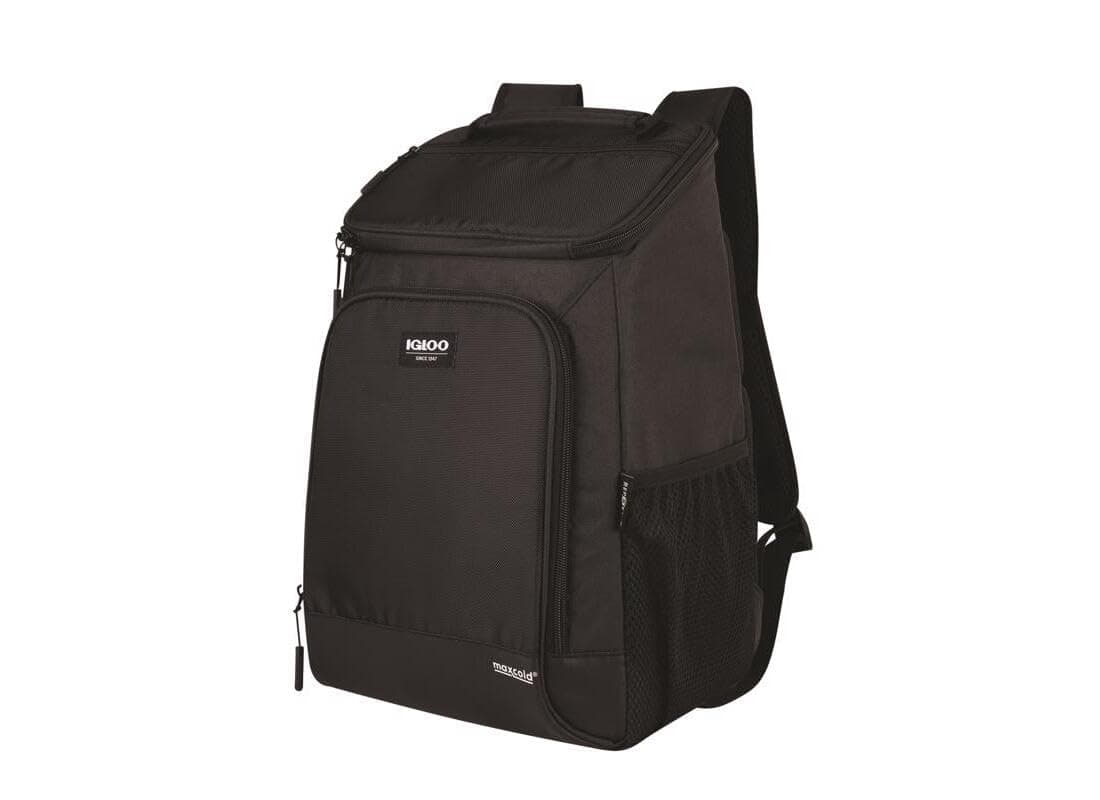 Top Grip Repreve Eco-Friendly Maxcold Backpack Cooler-Black 24-can
