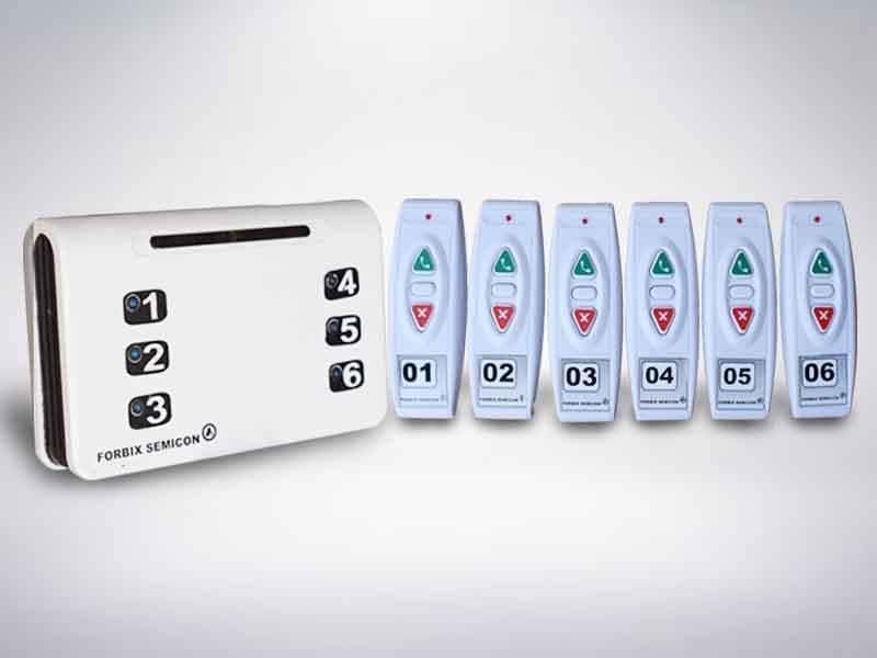 FORBIX SEMICON® Wireless Peon Call Bell, Nurse Call System, 6 Remote Attendant Remote, Restaurant Waiter Alerting Device