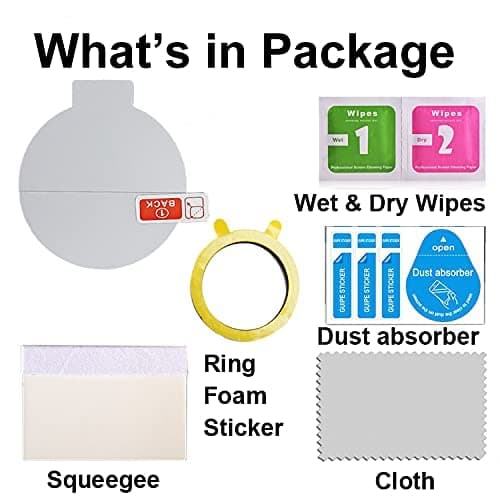 smaate Soft Screen Protector Compatible with AGPTEK LW11 Smartwatch Round Screen 1.28inch, 4 pieces