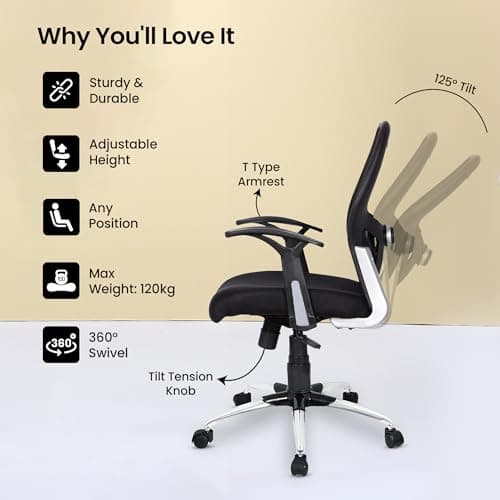 SAVYA HOME Apollo Medium Office Chair