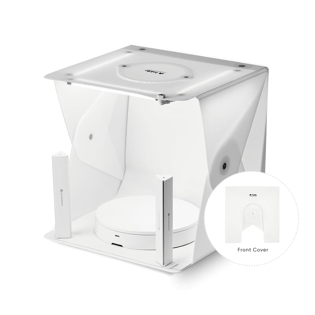 Foldio2 Plus Full Set | 38cm Portable Photography Studio Light Box with 360 Degree Smart Turntable | ORANGEMONKIE | World's First All-in-One Photography Studio