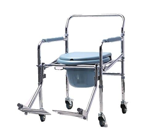 KHL Commode Chair with Footrest and Wheels