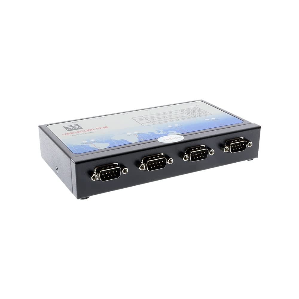 USB-4COMi-SI-M USB to Quad RS-422/485 Metal case with DIN-Rail