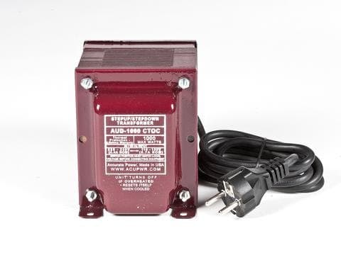 ACUPWR Tru-Watts 1000-Watt Step Down/Step Up Voltage Transformer with IEC C13 Input – Use 110-120-volt Appliances in 220-240-volt Countries and Vice-Versa - AUD-1000IEC