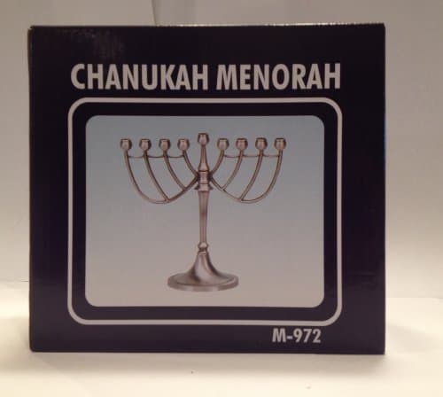 M-972 6.5" Pewter Menorah