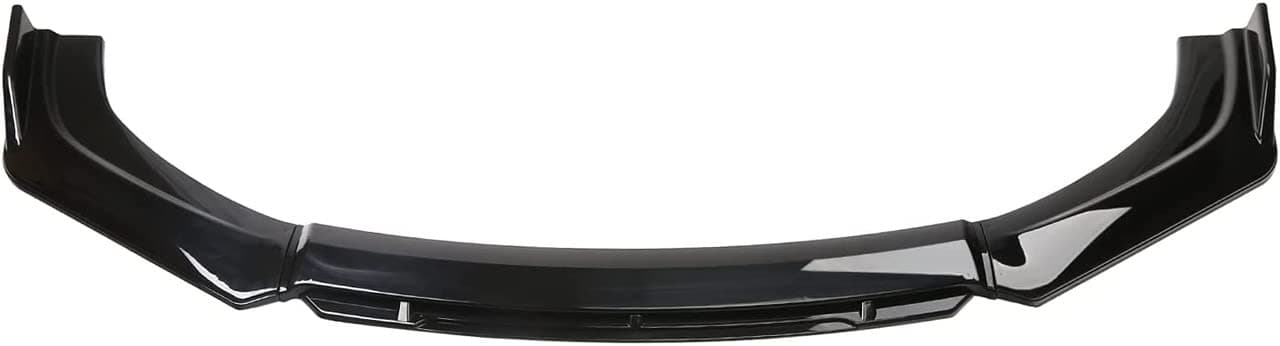 SEMAPHORE® 4PCS Front Bumper Lip Universal Car Body Kit Splitter Spoiler Diffuser Protector - Gloss Black Tongue Compatible with Hondaa City