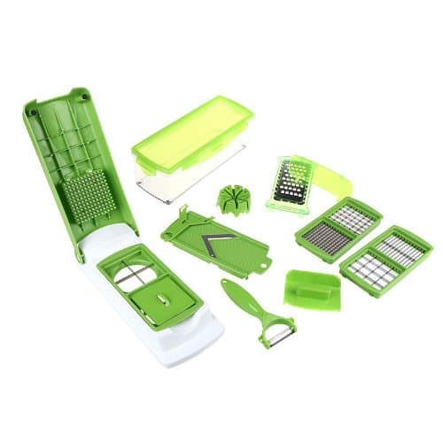 12pcs Super Slicer Plus Vegetable Fruit Peeler Dicer Cutter Chopper Nicer Grater