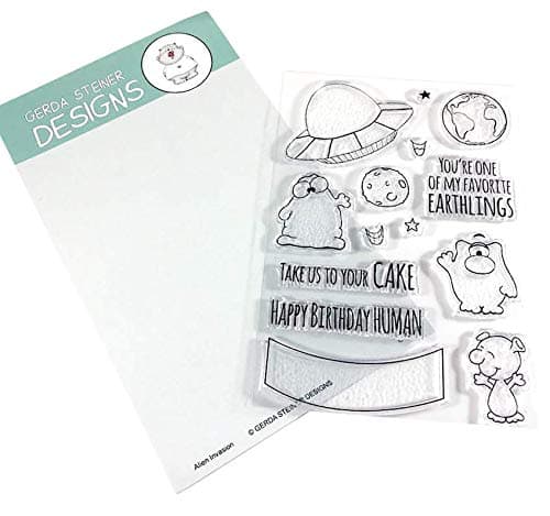 Alien Invasion Clear Stamp Set 4x6 Inches