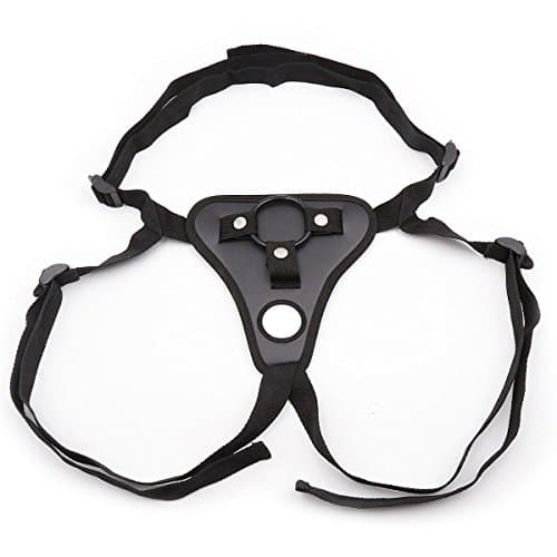 Apowanworld Leather Strap On Harnesses Underwear Mini Short Pants with Adjustable Soft Ring Belt